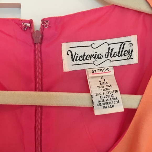 💯 Silk- shift dress- Vintage! 👗 - Picture 3 of 6